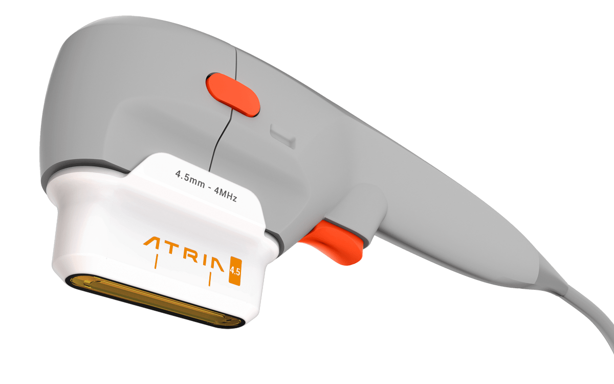 Atria - Ultrassom micro e macrofocado com handpieces de scanner e caneta